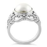 Sterling Silver Mother of Pearl Ring
