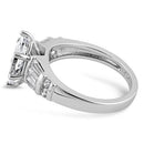 Sterling Silver 1.0 ct. Marquise CZ Ring