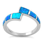 Sterling Silver Meet Me Halfway Lab Opal Ring