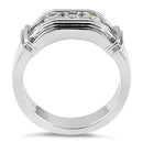 Sterling Silver Men's CZ Rings