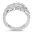 Sterling Silver Men's Nugget Design Ring