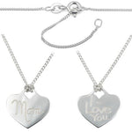 Sterling Silver "Mom" Charm 16" Necklace