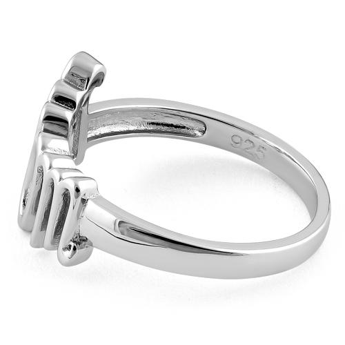 Sterling Silver Mom Ring