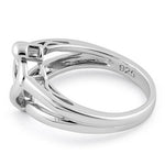 Sterling Silver Mother and Child Heart Ring