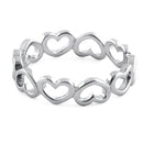 Sterling Silver Multiple Heart Ring