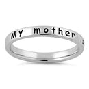 Sterling Silver "My mother is my angel" Ring