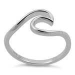 Sterling Silver Ocean Wave Ring
