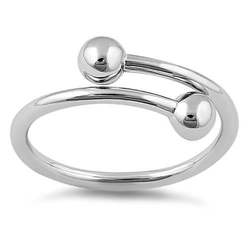 Sterling Silver Opposites Attract Ring