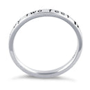 Sterling Silver "Our Family Just Grew By Two Feet" Ring