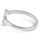 Sterling Silver Peace Sign Ring