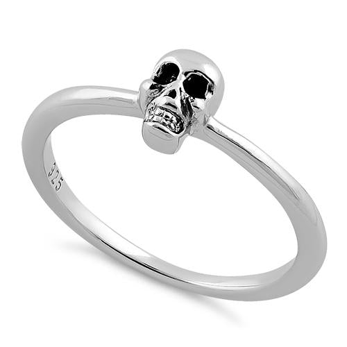 Sterling Silver Skull Cute Skull Ring Sterling Silver Phantom