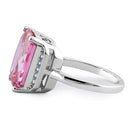 Sterling Silver Pink CZ Ring