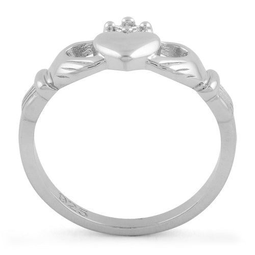 Sterling Silver Plain Claddagh Ring