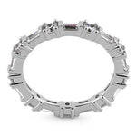 Sterling Silver Precious Eternity Clear CZ Ring