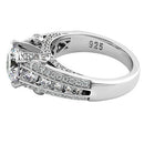 Sterling Silver 2.0 ct. CZ Engagement Ring