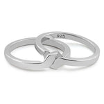 Sterling Silver Puzzle Band Ring