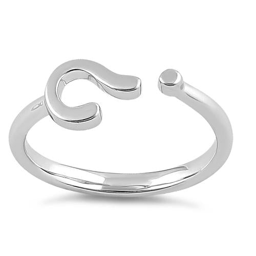 Sterling Silver Question Mark Ring