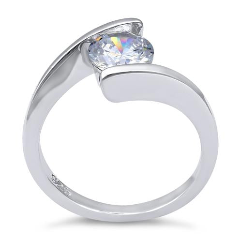 Sterling Silver 1.30 ct. CZ Ring