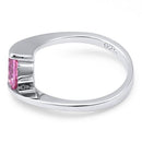 Sterling Silver Pink CZ Ring