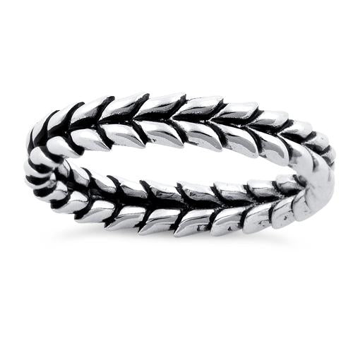 Sterling Silver Scales Eternity Ring