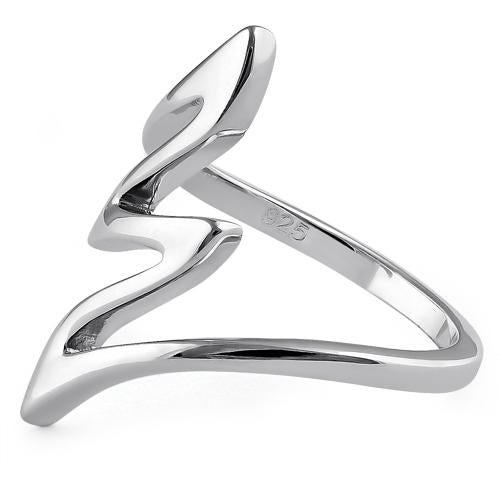 Sterling Silver Serpentine Pattern Ring