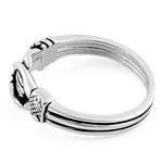 Sterling Silver Hand Shake Ring
