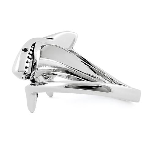 Sterling Silver Shark Ring