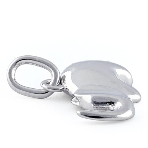 Sterling Silver Soft Elephant Pendant