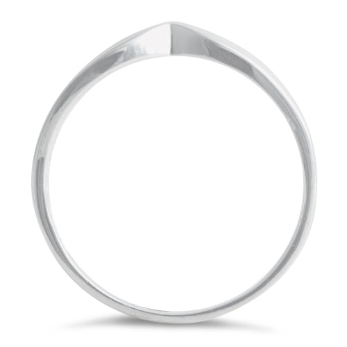 Sterling Silver Solid Infinity Ring