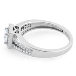 Sterling Silver Princess-Cut CZ Ring