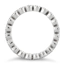 Sterling Silver Stackable Eternity Marcasite Ring