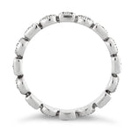 Sterling Silver Stackable Eternity Marcasite Ring