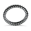 Sterling Silver Stackable Pebbles Eternity Ring
