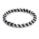 Sterling Silver Stackable Revolving Cube Eternity Ring