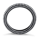 Sterling Silver Stackable Tiny Pebbles Eternity Ring