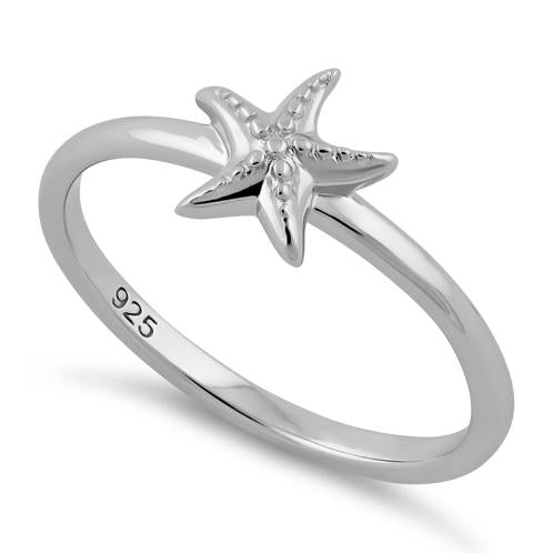 Sterling Silver Starfish Ring for Sale