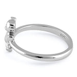 Sterling Silver Teddy Bear with Tie Ring