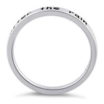 Sterling Silver "The sun always shines after the rain" Ring