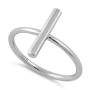 Sterling Silver Thin Bar Ring