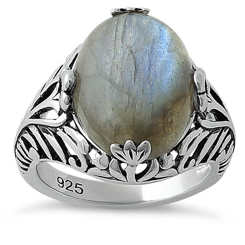 Sterling Silver Timeless Labradorite Gemstone Ring