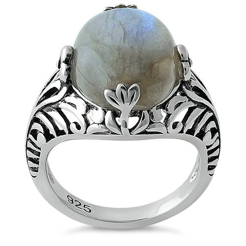 Sterling Silver Timeless Labradorite Gemstone Ring