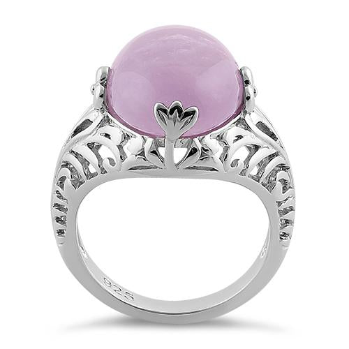 Sterling Silver Timeless Lavender Quartz Gemstone Ring