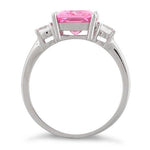 Sterling Silver Pink CZ Ring