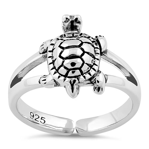 Sterling Silver Turtle Toe Ring