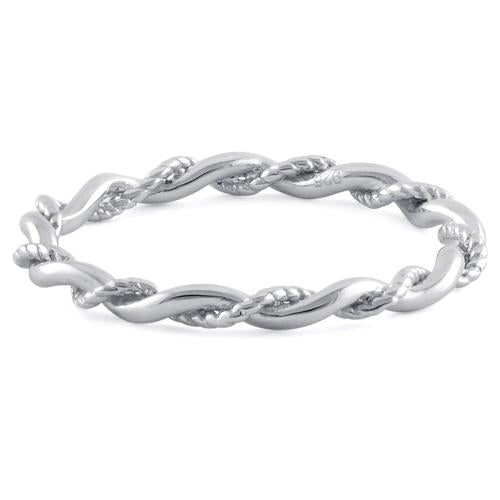 Sterling Silver Twist Ring
