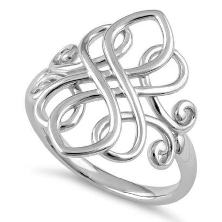 Sterling Silver Unique Celtic Ring