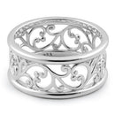 Sterling Silver Vines Band Ring