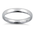 Sterling Silver Wedding Band 3mm
