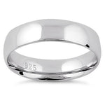 Sterling Silver Wedding Band 5mm