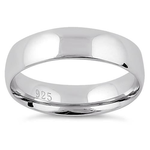 Sterling Silver Wedding Band 5mm